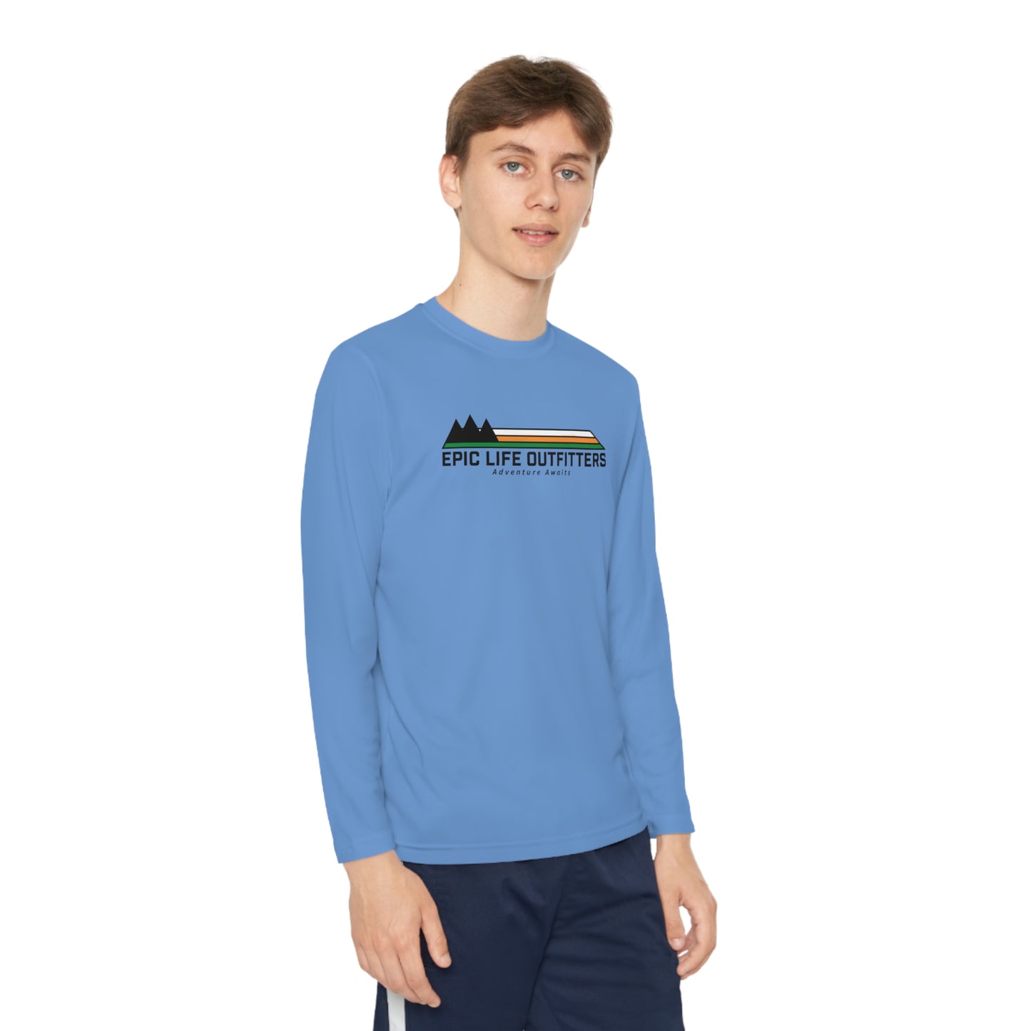 Youth Long Sleeve Mountains Synthetic Tee