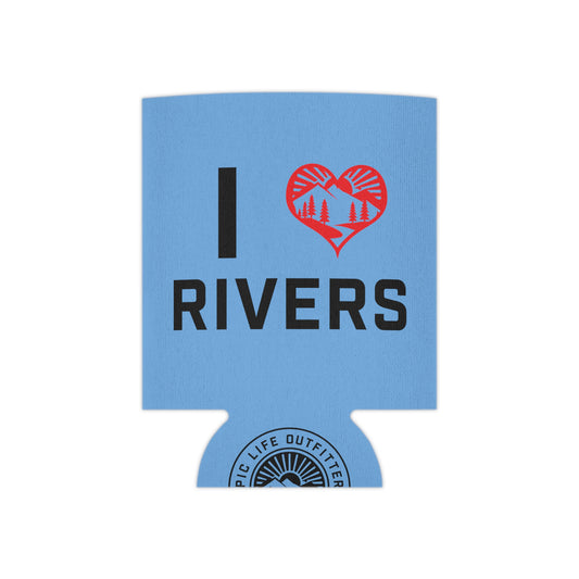 I Heart Rivers Coozie