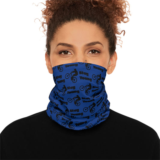 Stay Young Blue Lightweight Neck Gaiter